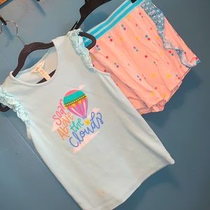 Sleeveless Top and Shorts Set